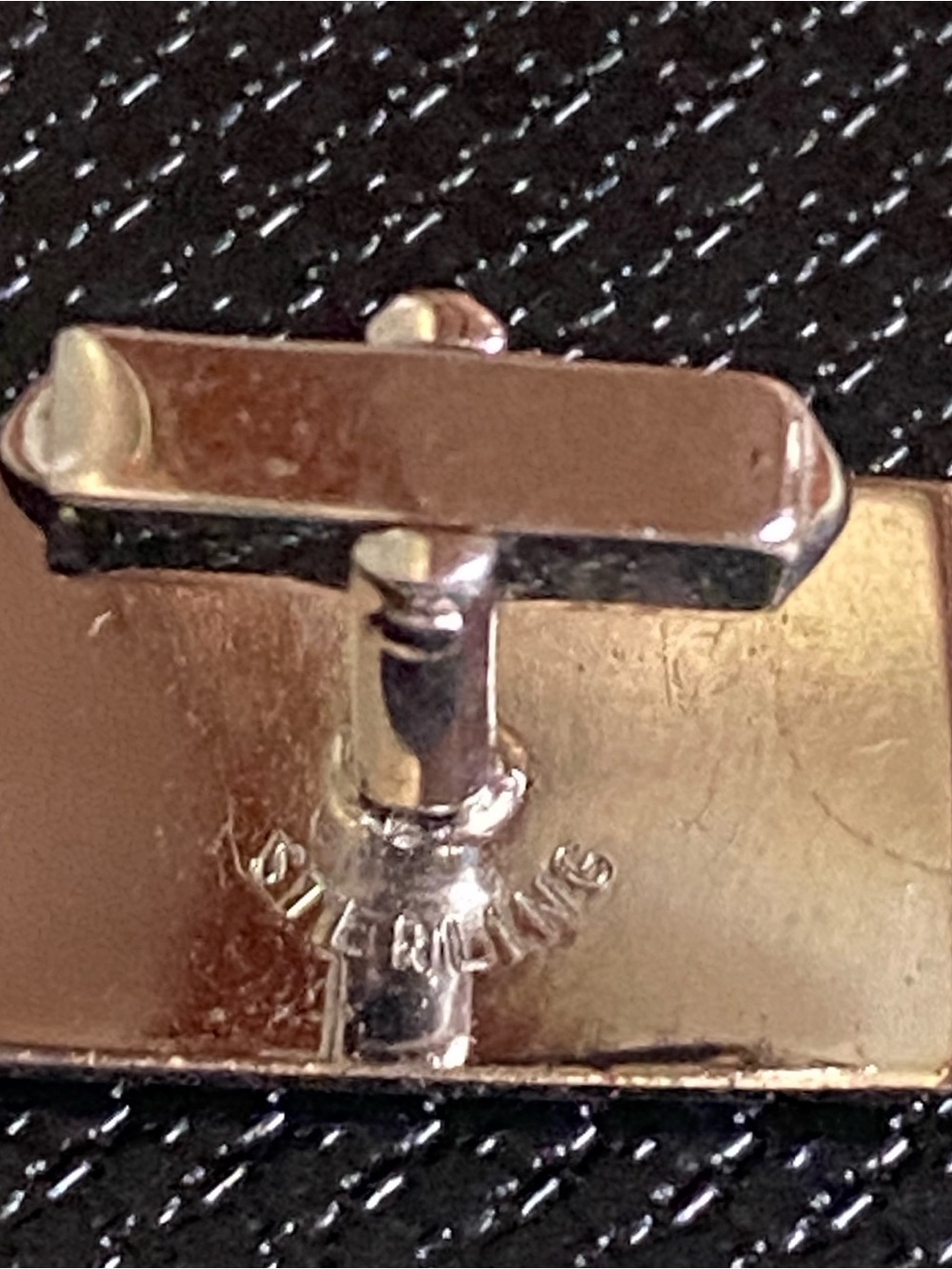 Vintage men’s brushed Sterling Silver cufflinks - Picture 7 of 7